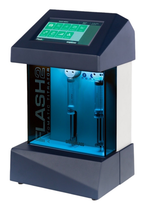 Titolatore automatico Flash2 a singolo campione, per analisi pH, acidità, solforosa, cloruri e altre applicazioni